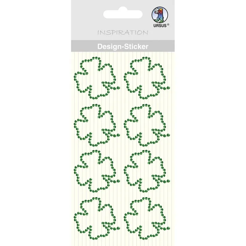 Design Sticker "Kleeblatt" grün