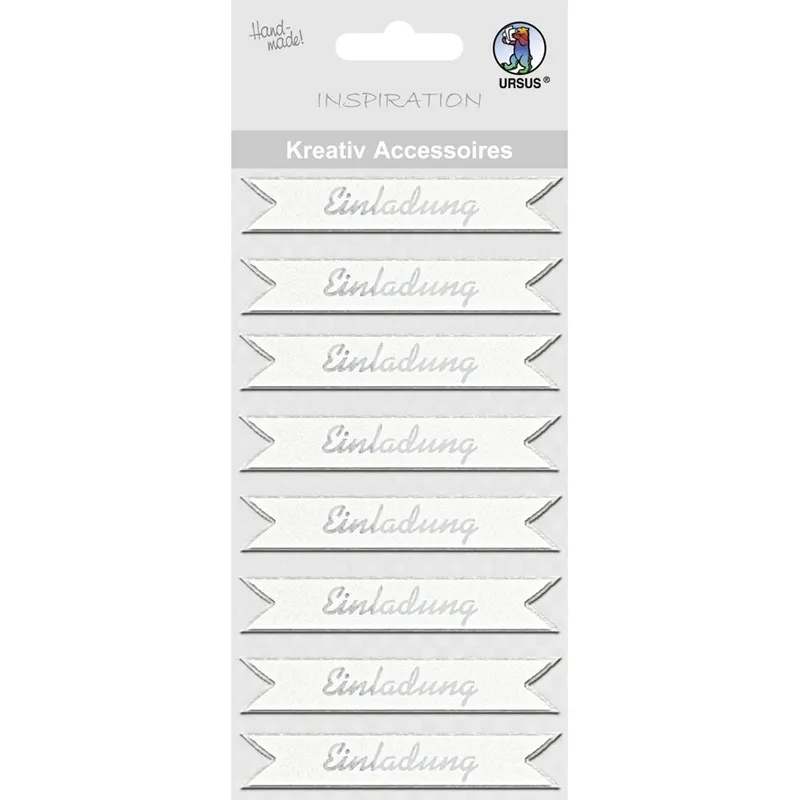 Kreativ Accessoires "Einladung" silber - Motiv 145