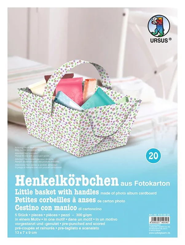 Henkelkörbchen "Tiny" Blumen