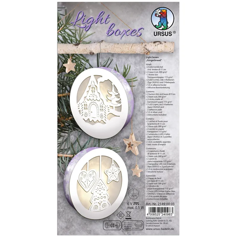 Lichterboxen "Lebkuchen"