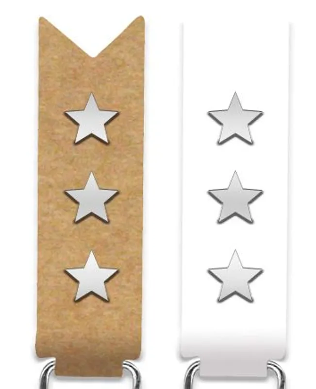 Paper Clips "Sterne" silber