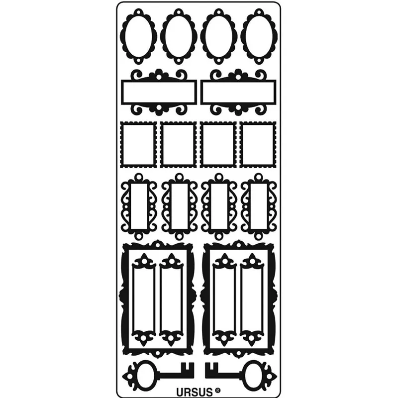 Kreativ Sticker "Schilder" gold