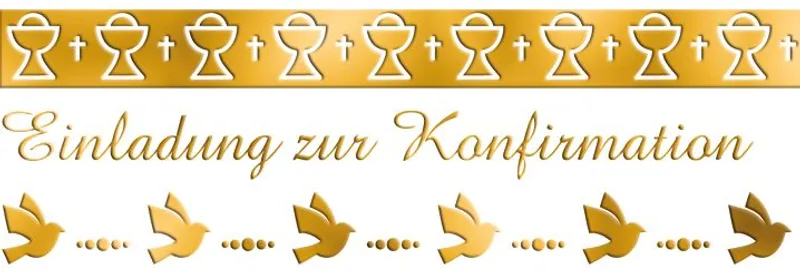 Designkarton "Bordüren" gold DIN A4 - 5 Blatt