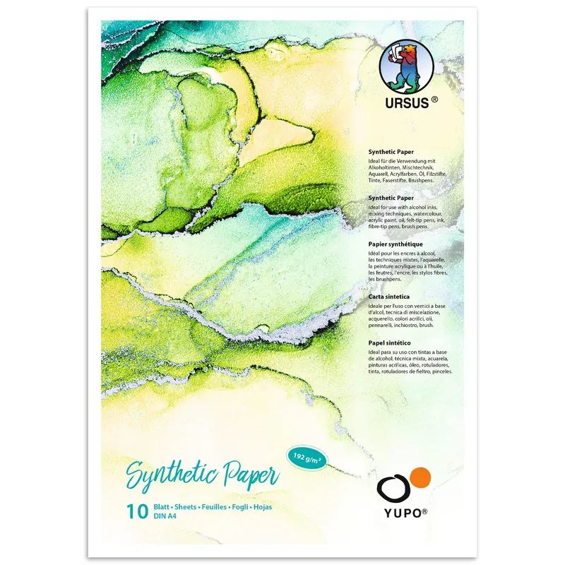 Synthetic Paper Yupo®, 192 g, DIN A4, 10 Blatt