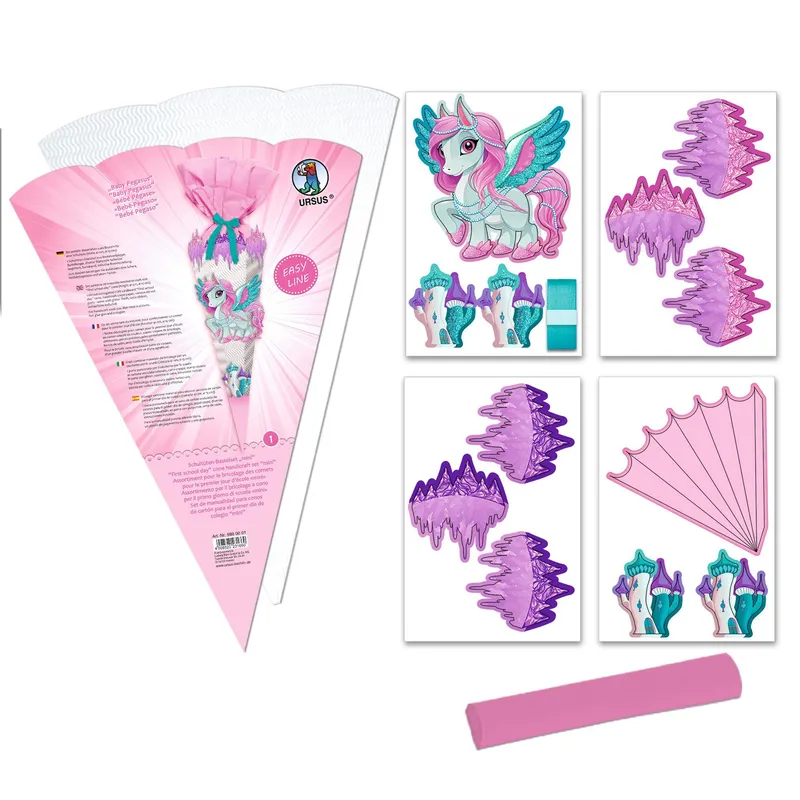 Schultüten-Bastelset "Baby Pegasus" - Easy Line