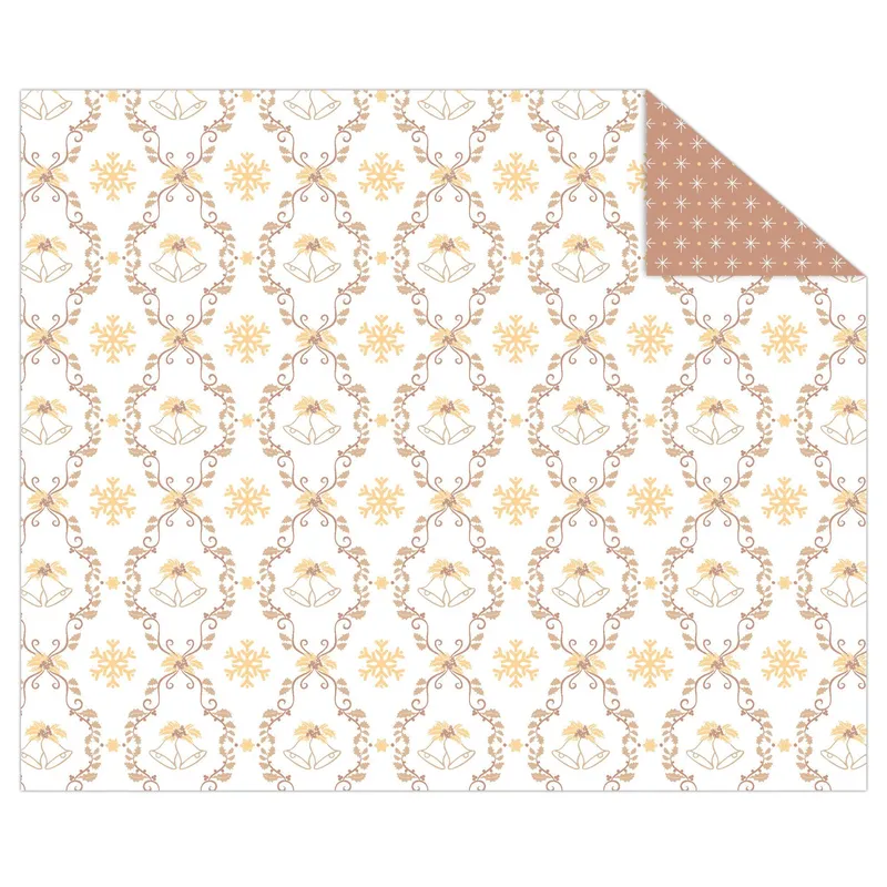 Fotokarton "Classic Christmas" creme/braun 49,5 x 68 cm - 10 Bogen sortiert