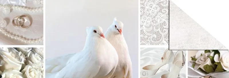 Designkarton "Starlight" Hochzeit weiß/silber DIN A4 - 25 Blatt