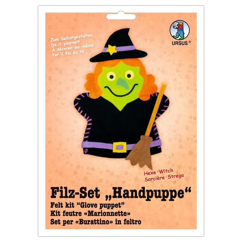 Filz-Set "Handpuppe" Hexe