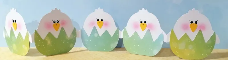 Leporello mit Osterküken