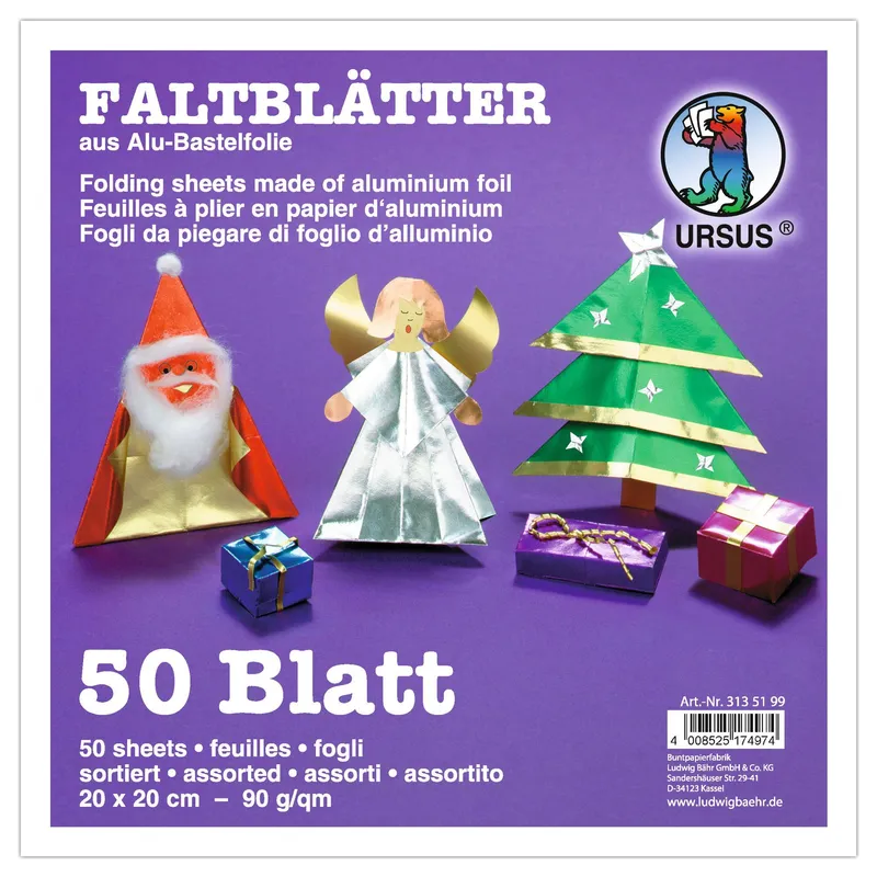 Alu-Faltblätter 90 g/qm