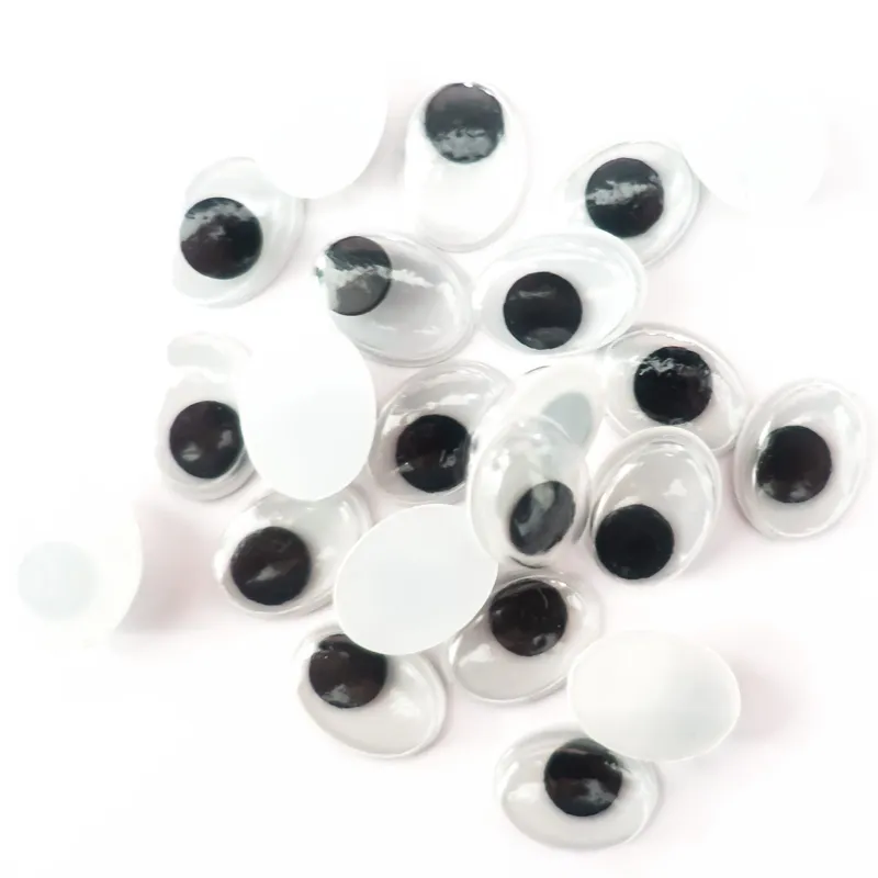 Wackelaugen oval 20 mm - 100 Stück
