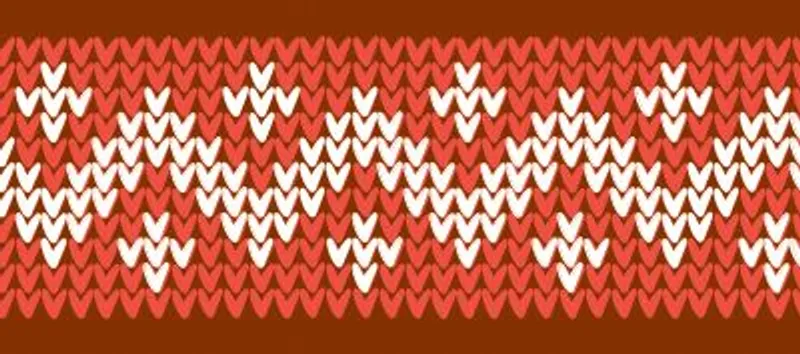 Masking Tape, Zick-Zack Strickmuster