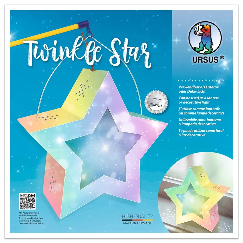 Laternen-Bastelset Twinkle Star, Feenstaub