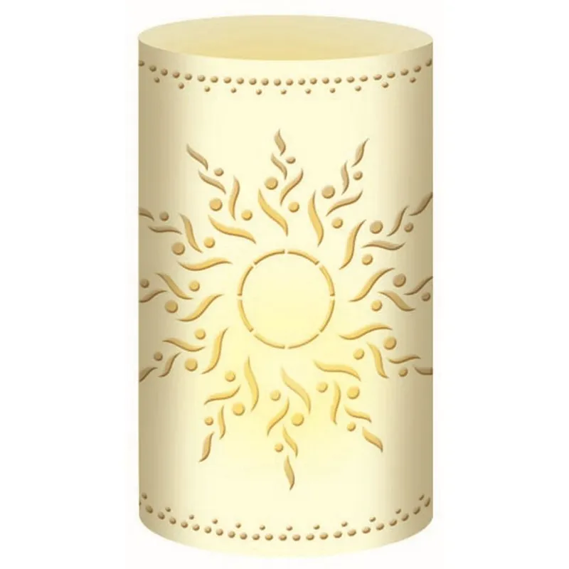 Silhouetten-Tischlichter "Filigrano" Sonne creme - Motiv 44