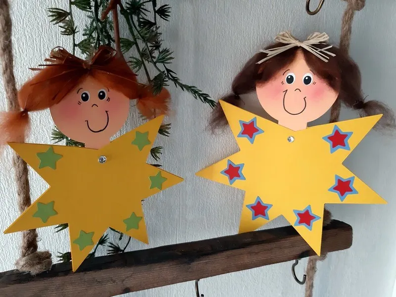Sterne für die Weihnachtszeit — Buntpapierwelt