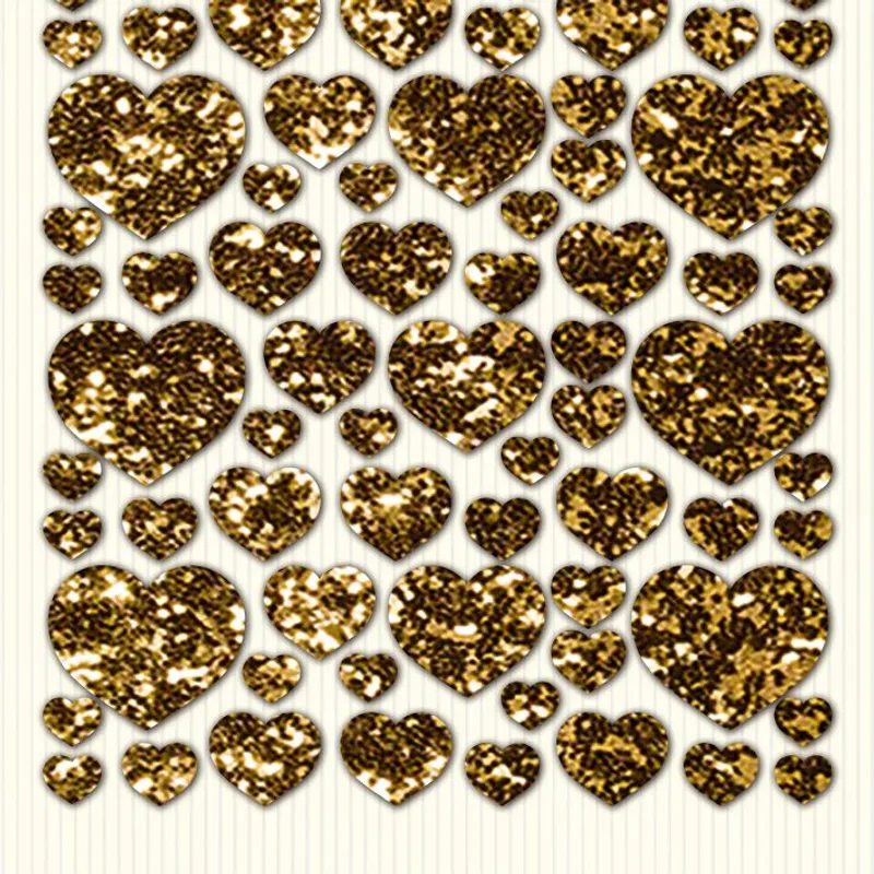 Flitter Sticker, 1 Blatt Folienstoff-Sticker, ca. 12 x 29 cm, selbstklebend, gold
