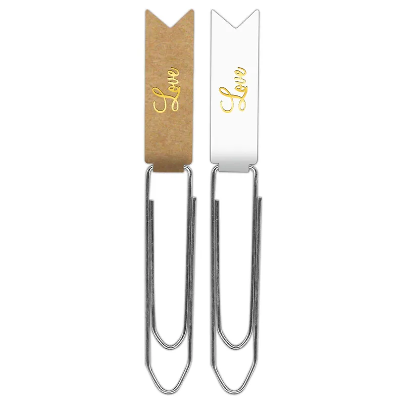 Paper Clips "Love" gold