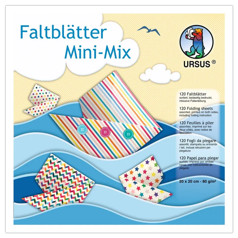 Faltblätter "Mini Mix" - 120 Blatt