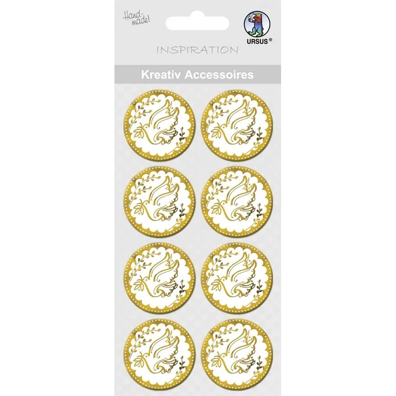 Kreativ Accessoires "Charity" gold Taube - Motiv 301