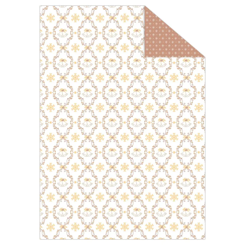 Fotokarton "Classic Christmas" creme/braun DIN A4 - 10 Blatt