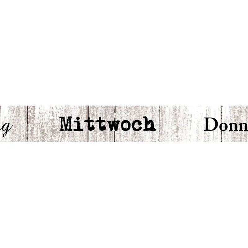 Masking Tape "Wochentage", 1 Rolle