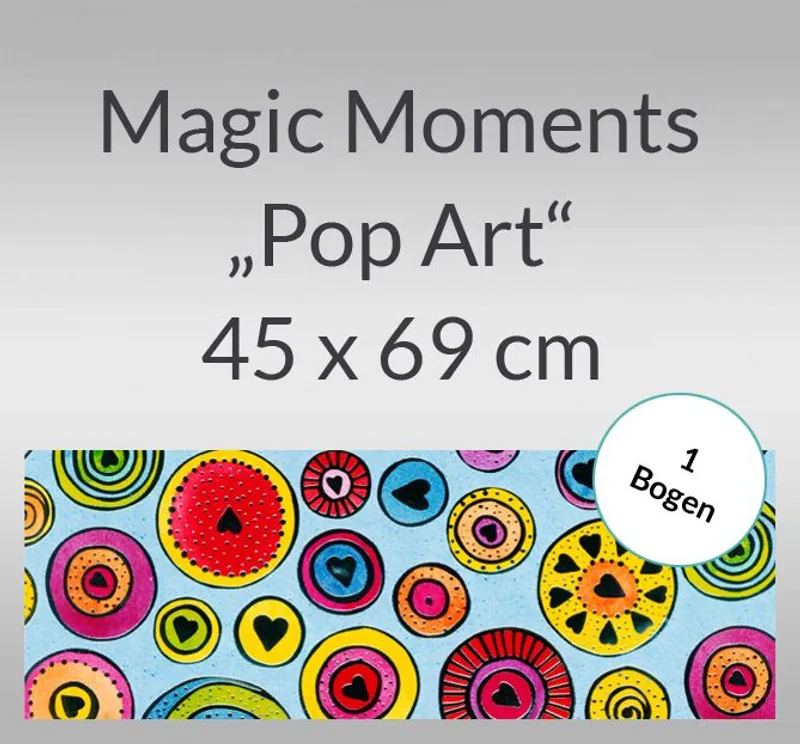 Magic Moments "Pop Art" 45 x 69 cm - 1 Bogen