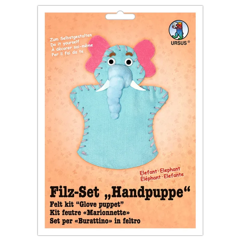 Filz-Set "Handpuppe" Elefant