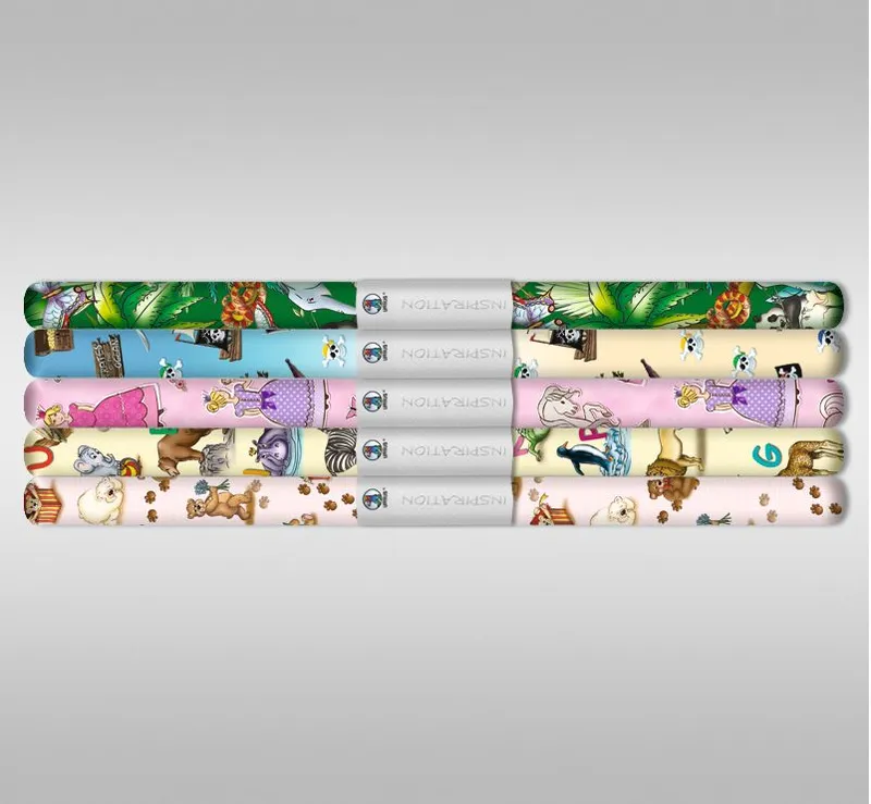 Transparentpapier "Kinderland" 50 x 61 cm - 5 Rollen sortiert
