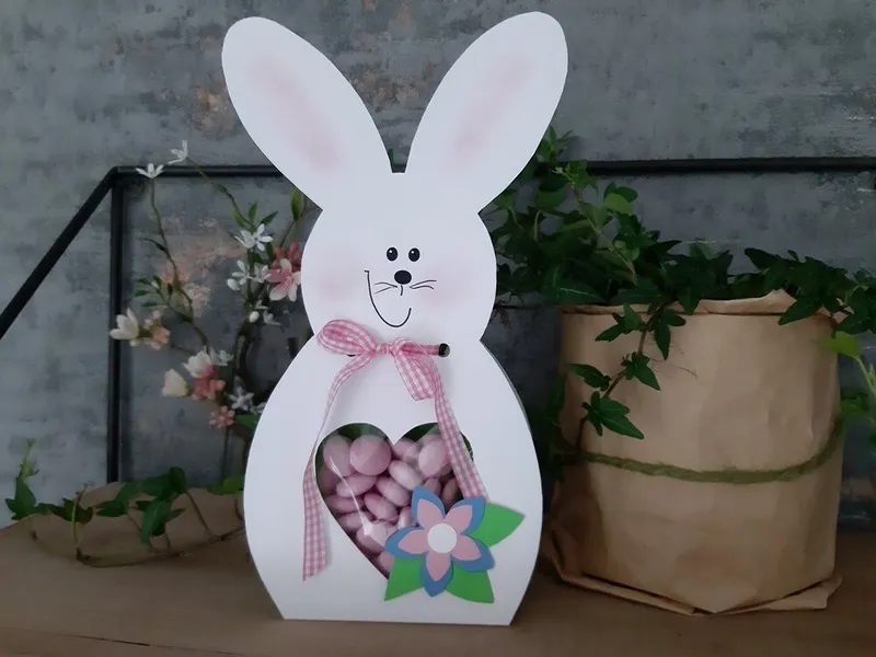 Box, Hase mit Sichtfenster