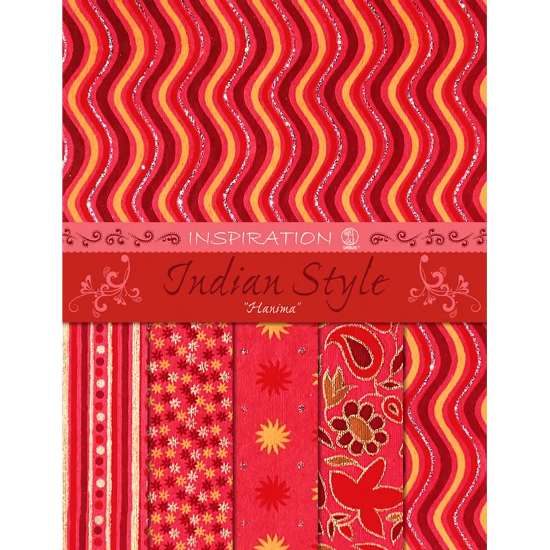 Indian Style "Hanima" 21,6 x 28 cm - 5 Blatt sortiert