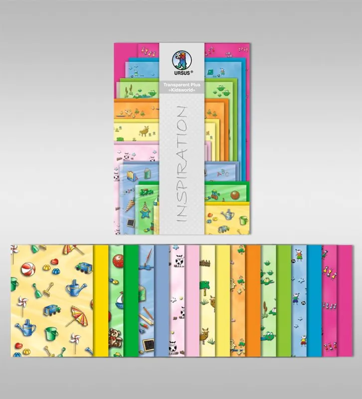 Transparentpapier Plus "Kidsworld" DIN A4 - 18 Blatt