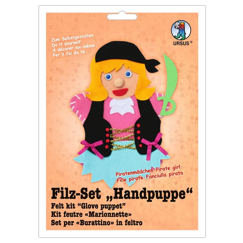 Filz-Set "Handpuppe" Piratenmädchen