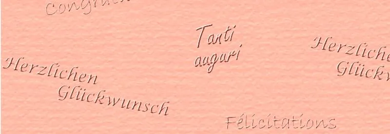 Elegance "Glückwünsche" 220 g/qm 23 x 32 cm - 5 Blatt