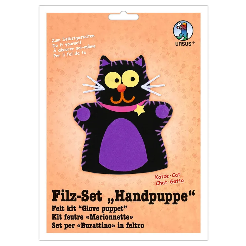Filz-Set "Handpuppe" Katze