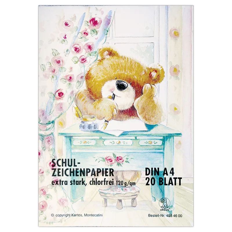 Zeichenblock "Teddybär" 120 g/qm DIN A4 - 20 Blatt