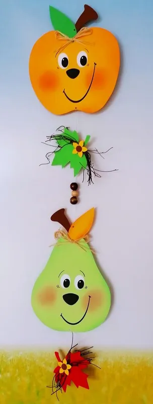Äpfel und Birnen als Dekokette