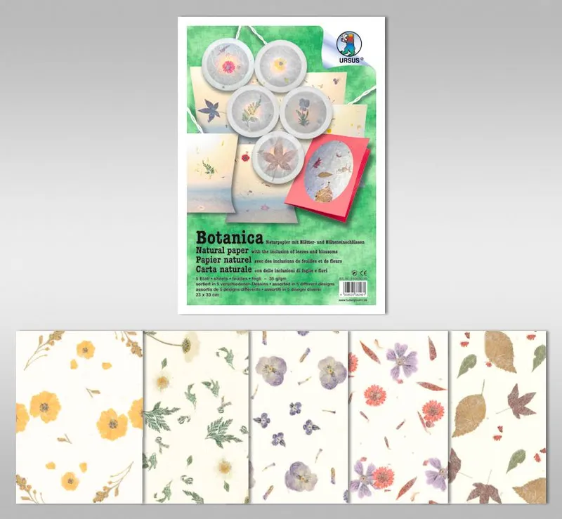 Botanica 35 g/qm 50 x 70 cm - 10 Bogen sortiert