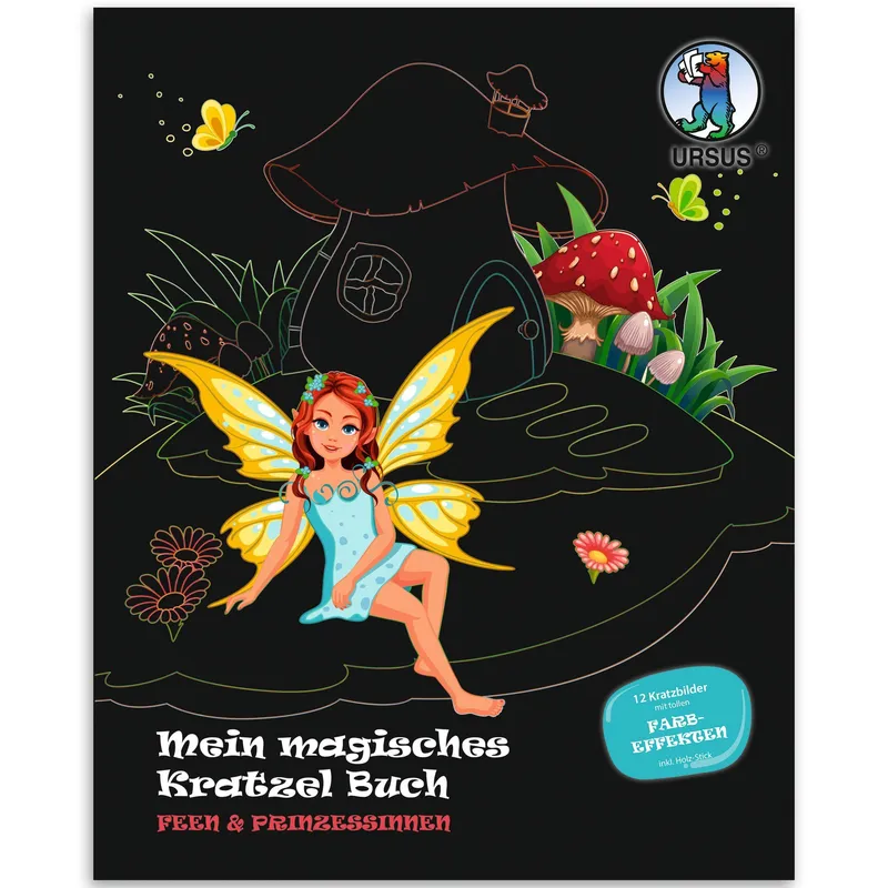 Mein magisches Kratzelbuch Feen & Prinzessinnen, Kratzbildern