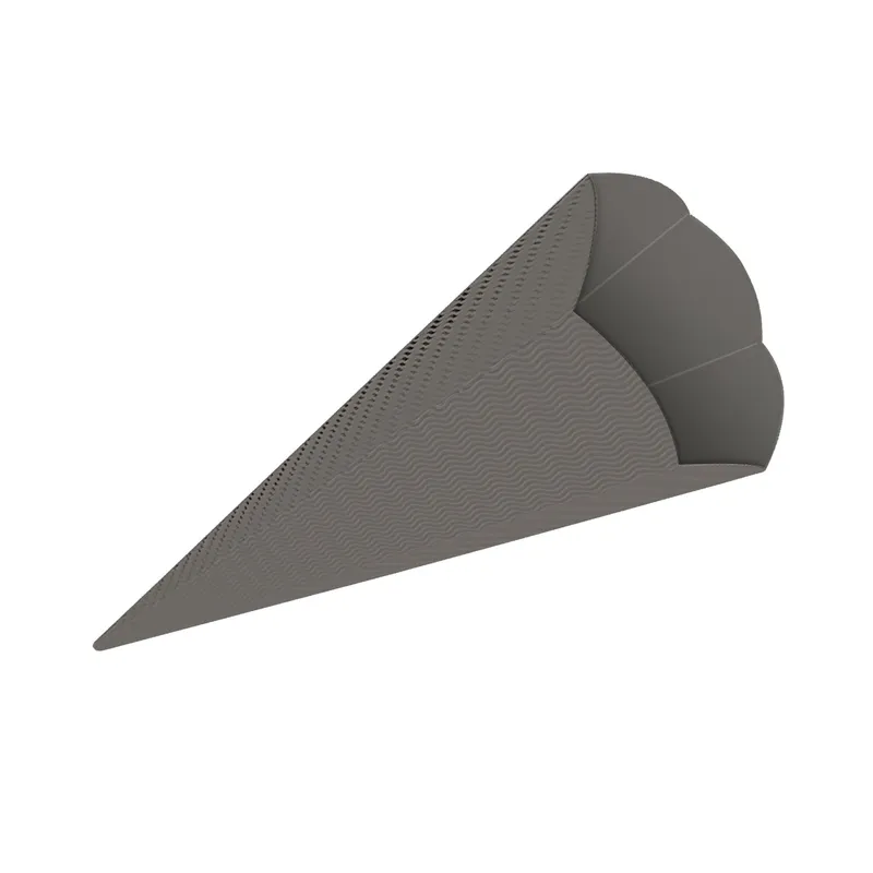 3D-Schultüte "Uni" maxi dunkelgrau