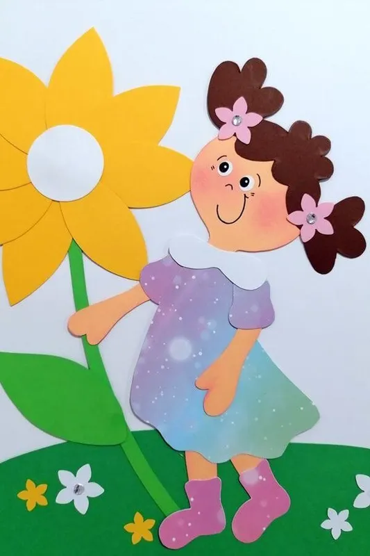 Ausschnitt vom Blumenmädchen