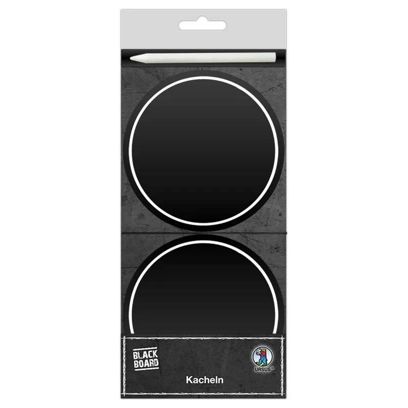 Tafelfolie Kacheln Blackboard ø ca. 10 cm