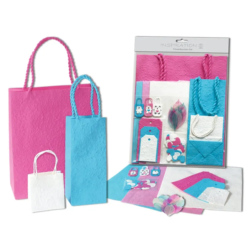 Präsenttaschen-Set "pink / türkis"