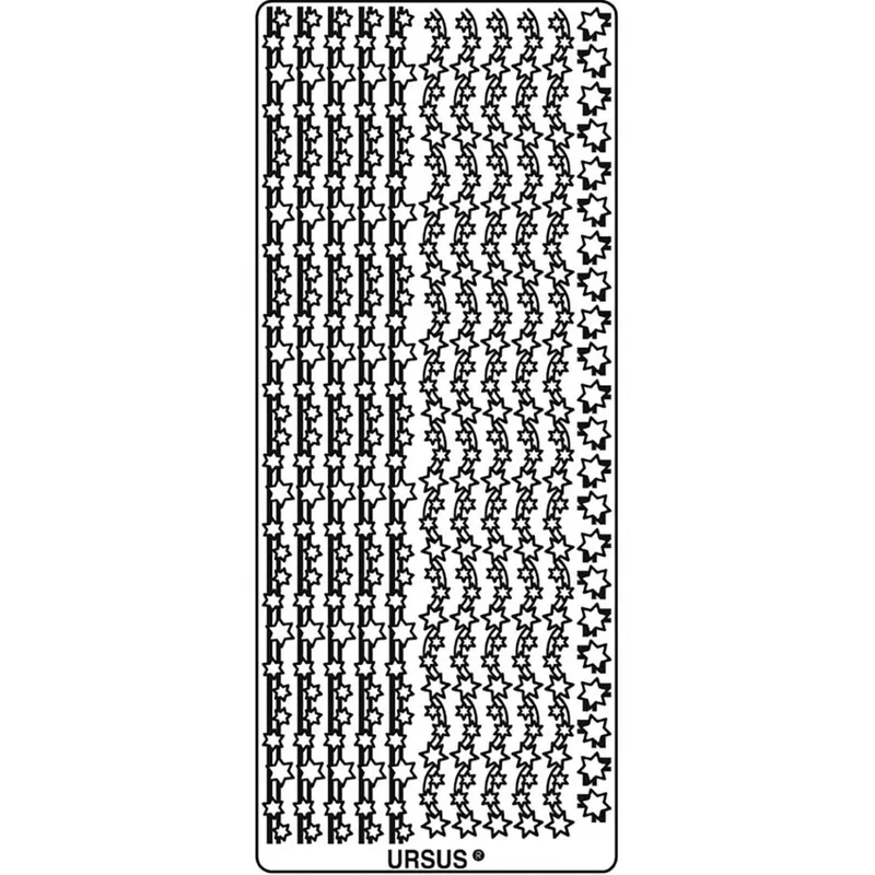 Kreativ Sticker "Sterne 2" silber