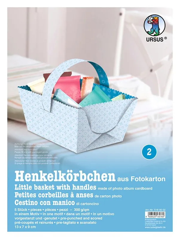 Henkelkörbchen "Joline" blau