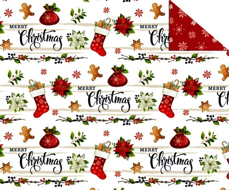 Fotokarton "Merry Christmas" 49,5 x 68 cm - 10 Bogen sortiert