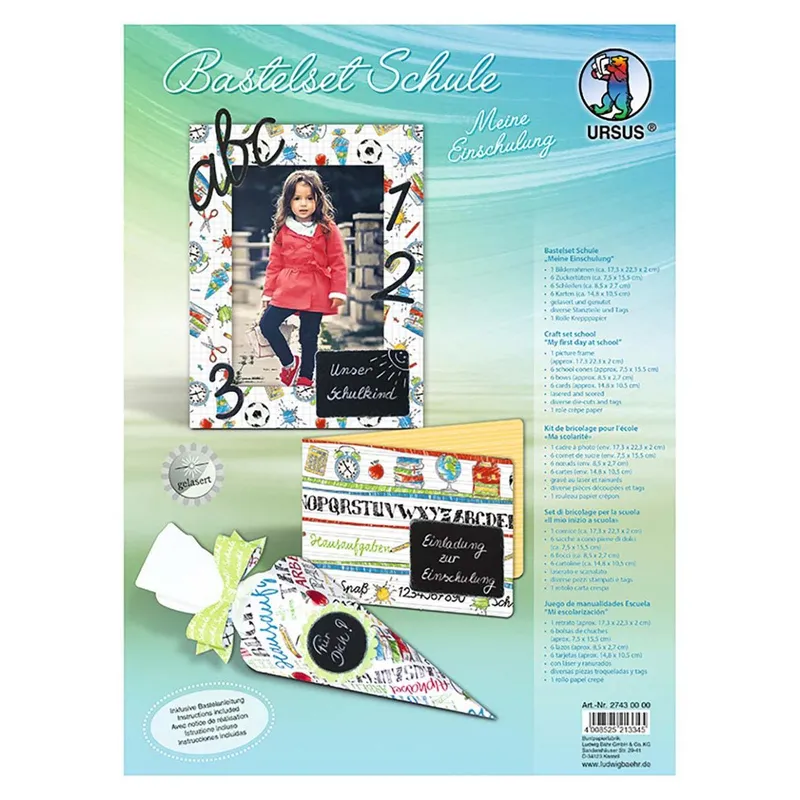 Bastelset Schule "Meine Einschulung"