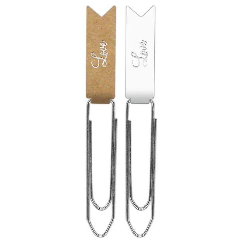 Paper Clips "Love" silber