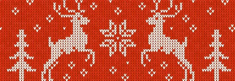 Motiv-Fotokarton 49,5 x 68 cm Strickmuster Rentier