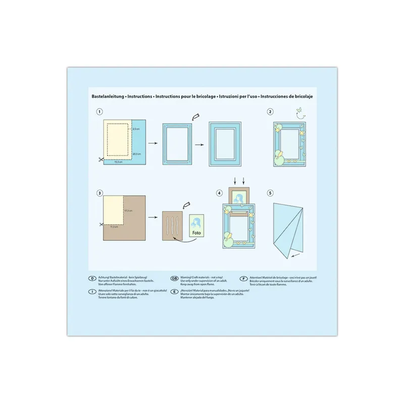 Photo Frame 10 x 15 cm, hellblau