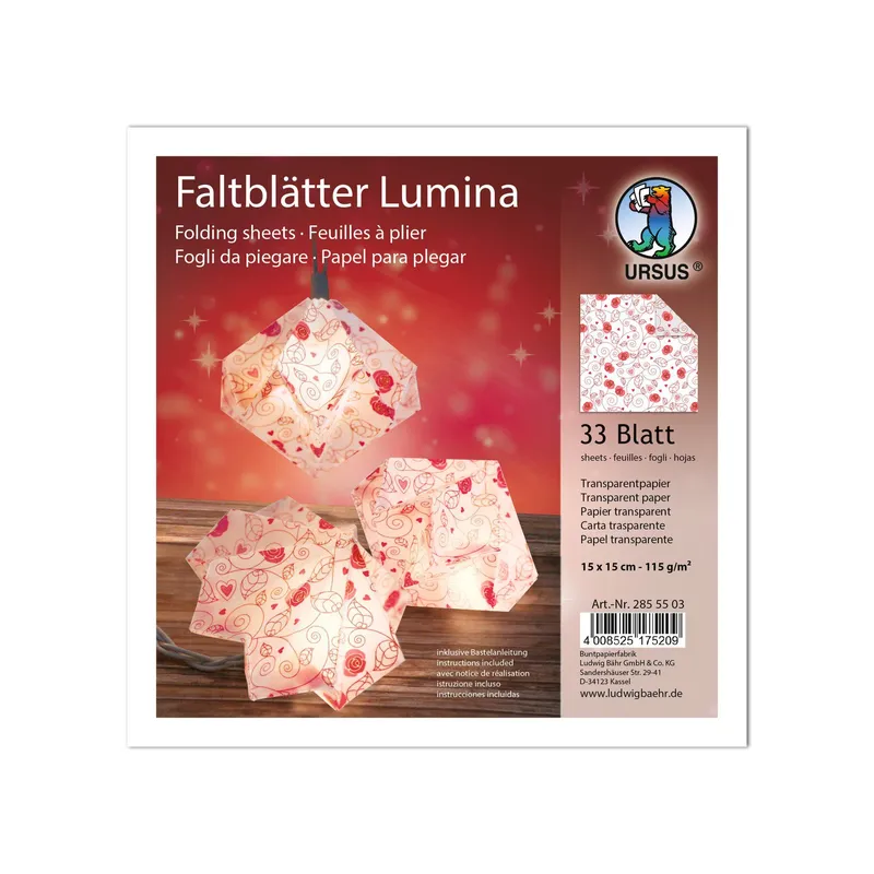 Faltstreifen "Lumina" Poesie Motiv 1